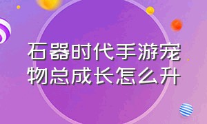 石器时代手游宠物总成长怎么升（新石器时代手游宠物改造几级最好）