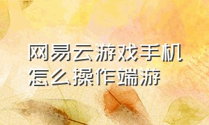 网易云游戏手机怎么操作端游