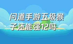 问道手游五级猴子还能强12吗