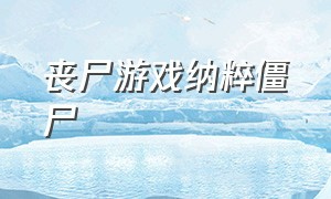 丧尸游戏纳粹僵尸