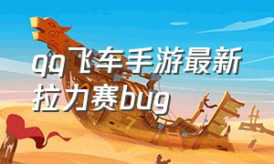 qq飞车手游最新拉力赛bug（手游qq飞车）