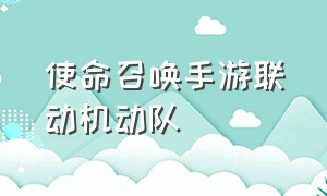 使命召唤手游联动机动队（使命召唤手游国服海豹突击队）