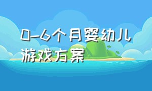 0-6个月婴幼儿游戏方案