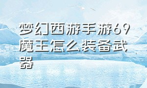 梦幻西游手游69魔王怎么装备武器（梦幻西游手游平民69魔王装备配置）