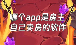 哪个app是房主自己卖房的软件（个人卖房app软件排行榜）