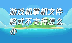 游戏机掌机文件格式不支持怎么办