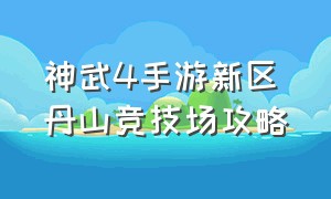 神武4手游新区丹山竞技场攻略