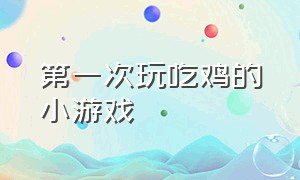 第一次玩吃鸡的小游戏（第一次玩吃鸡的小游戏作文）