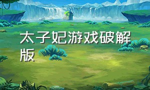 太子妃游戏破解版（太子妃游戏破解版最新）