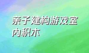 亲子建构游戏室内积木