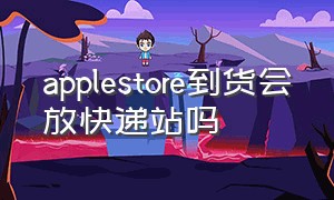 applestore到货会放快递站吗