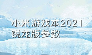 小米游戏本2021锐龙版参数（小米游戏本2024最新消息）