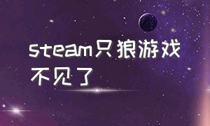 steam只狼游戏不见了