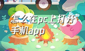 怎么在pc上打开手机app