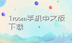 1room手机中文版下载