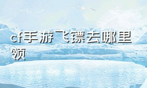 cf手游飞镖去哪里领