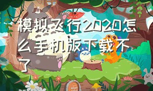 模拟飞行2020怎么手机版下载不了