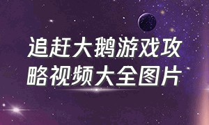 追赶大鹅游戏攻略视频大全图片