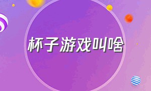 杯子游戏叫啥（杯子节拍游戏有哪些）