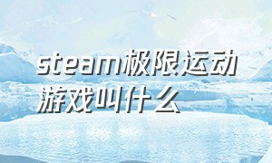 steam极限运动游戏叫什么