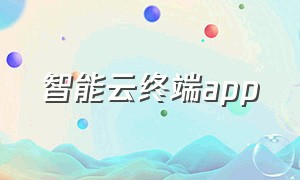 智能云终端app