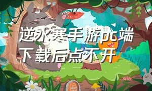 逆水寒手游pc端下载后点不开