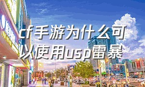 cf手游为什么可以使用usp雷暴