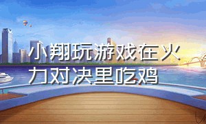 小翔玩游戏在火力对决里吃鸡