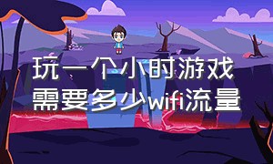 玩一个小时游戏需要多少wifi流量（随身wifi流量套餐价格表）