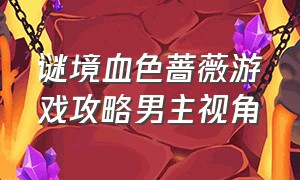 谜境血色蔷薇游戏攻略男主视角