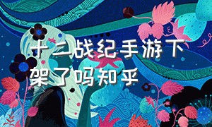 十二战纪手游下架了吗知乎