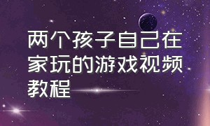 两个孩子自己在家玩的游戏视频教程（两个孩子自己在家玩的游戏视频教程全集）