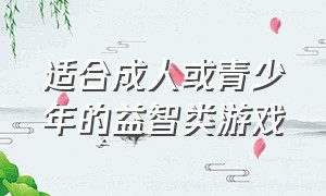 适合成人或青少年的益智类游戏