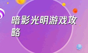 暗影光明游戏攻略（暗影核心游戏攻略大全图解）