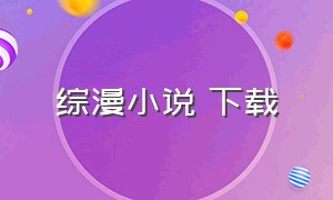 综漫小说 下载（综漫电子书下载百度网盘）