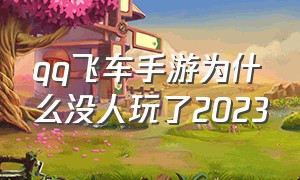 qq飞车手游为什么没人玩了2023