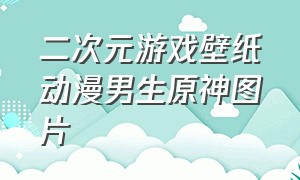 二次元游戏壁纸动漫男生原神图片