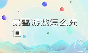 暴雪游戏怎么充值（暴雪游戏总共充值了多少钱）