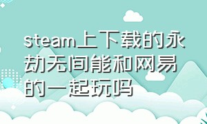 steam上下载的永劫无间能和网易的一起玩吗