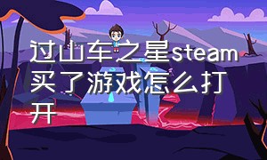 过山车之星steam买了游戏怎么打开