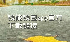 钱能钱包app官方下载链接