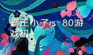 霸王小子rs-80游戏机