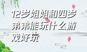 12岁姐姐和四岁弟弟能玩什么游戏好玩