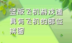 竖版飞机游戏道具有飞机的部位拼图