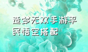 造梦无双手游平民悟空搭配（造梦无双手游孙悟空升龙斩选哪个）