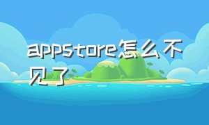 appstore怎么不见了