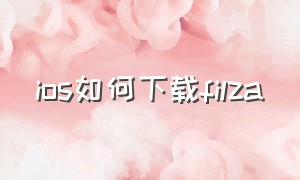 ios如何下载filza