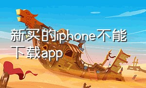 新买的iphone不能下载app