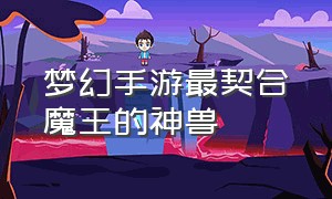 梦幻手游最契合魔王的神兽（梦幻手游魔王适合搭配神兽）