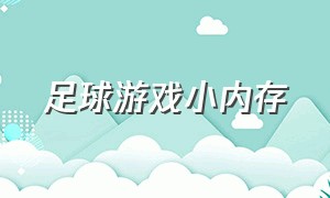 足球游戏小内存